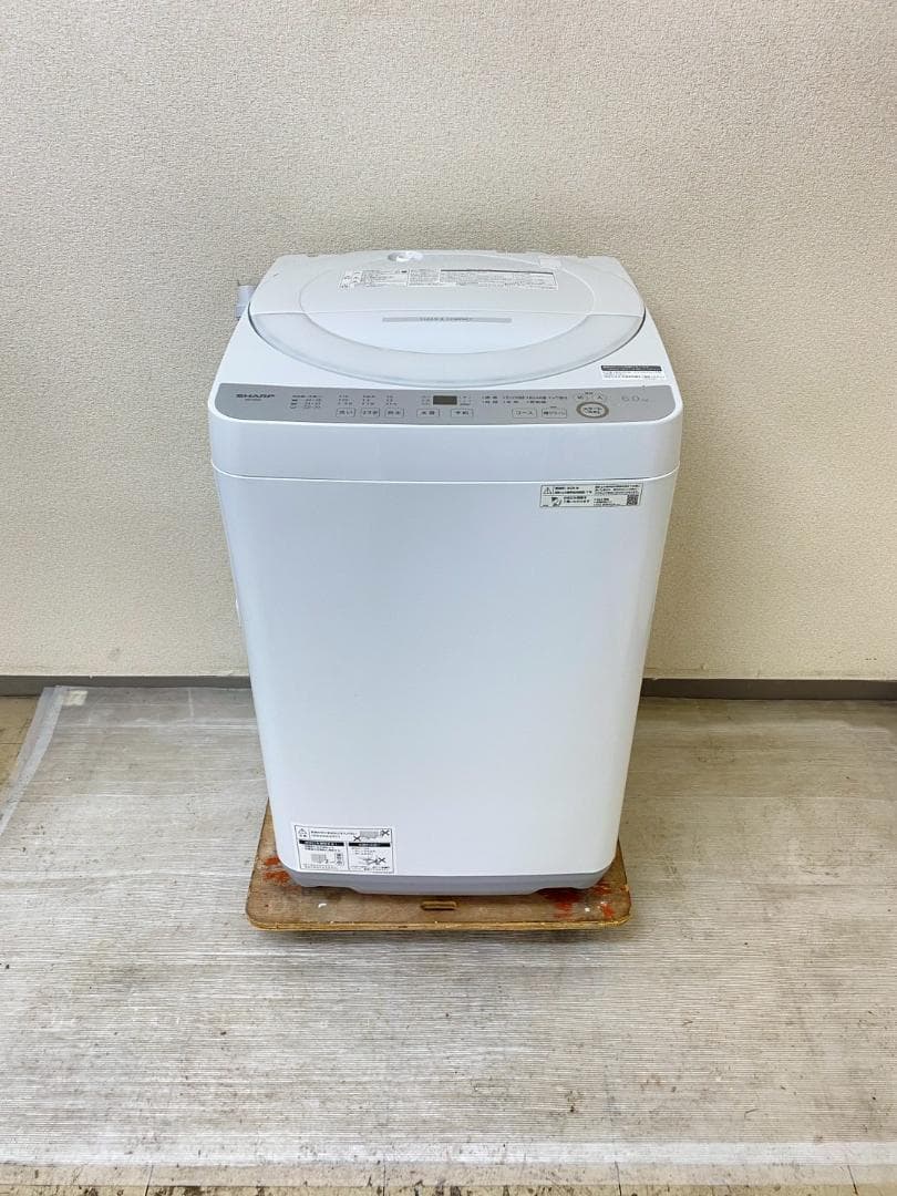 洗濯機 SHARP 6kg 2025年製 ES-GE6J-S M02h