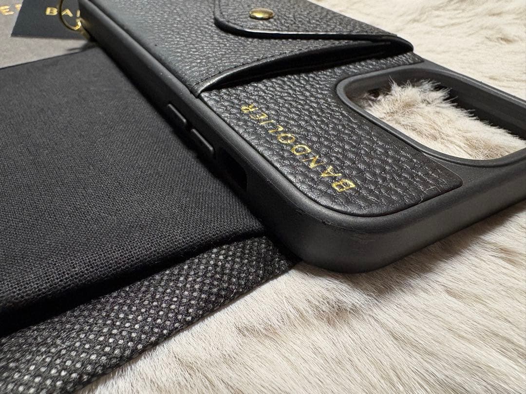 【☆お値下げ☆】BANDOLIER ブラック iPhoneケース