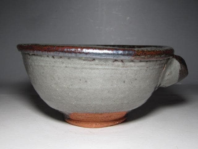 十二代 中里太郎右衛門(無庵) 唐津皮鯨茶碗 片口茶碗 裏千家鵬雲斎花押e205