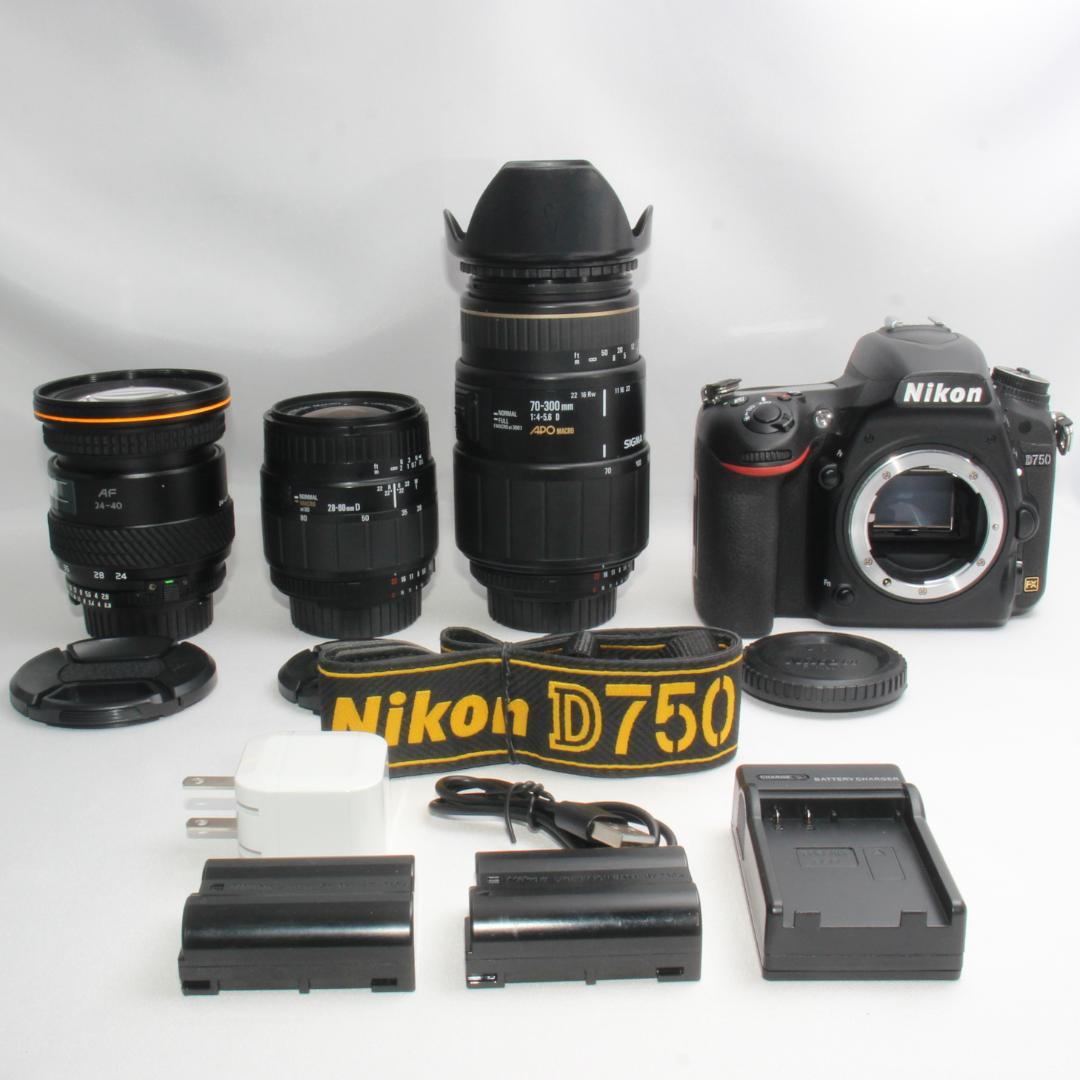 ❤️予備バッテリー付き❤️Nikon D750 超望遠 トリプルズームレンズ❤️