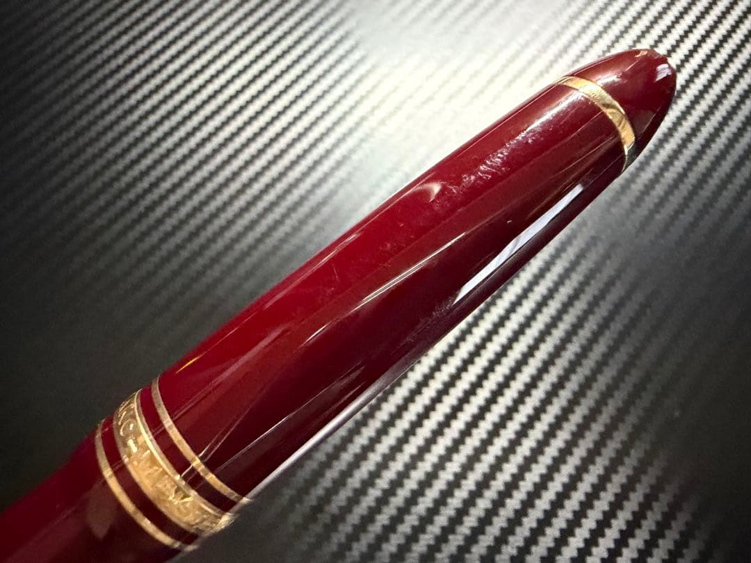 美品 モンブラン マイスターシュテュック 146 万年筆 ボルドー F 細字