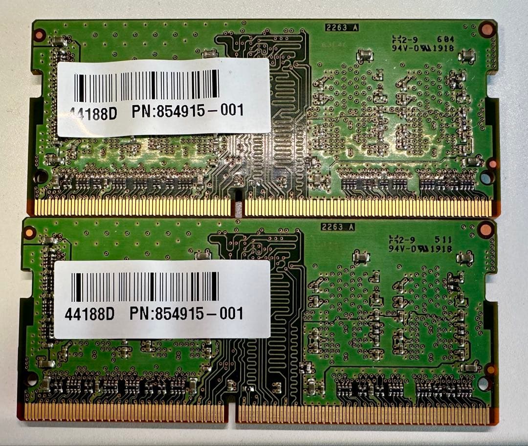 メモリ 4GB×2枚セット DDR4-2666 ノートPC miniPC用