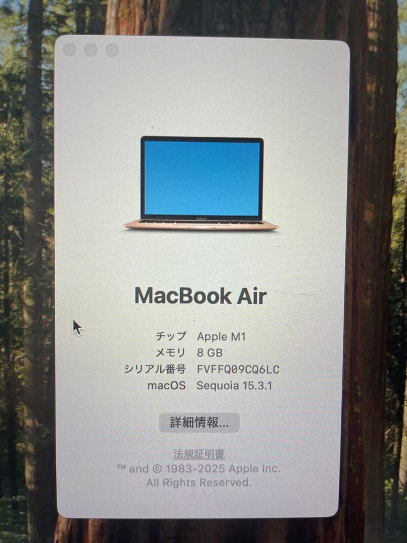 アップルMacBookAir 2020