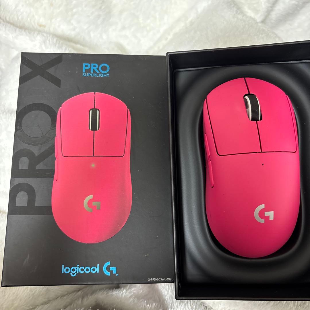 【ティア】Logicool G PRO X SUPERLIGHT マゼンタ