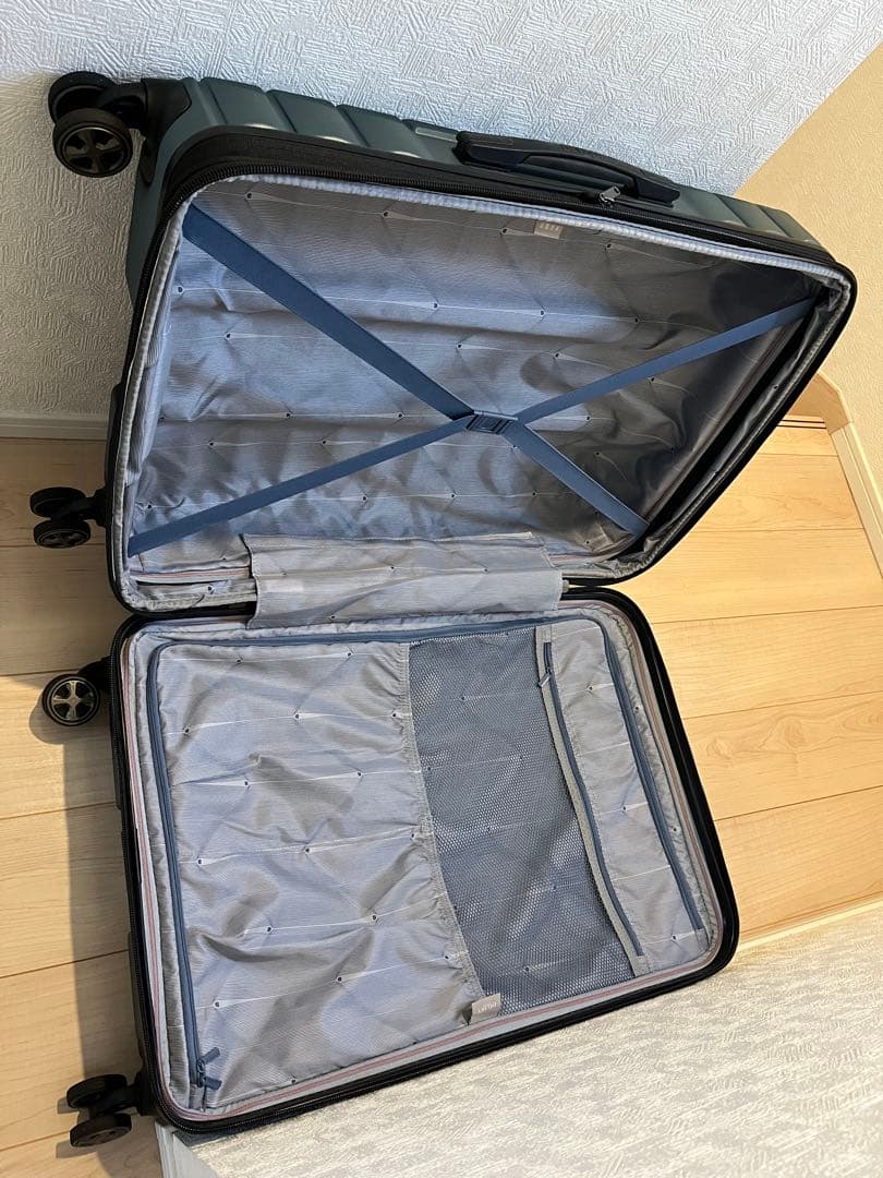 新品&1回使用 DELSEY PARIS スーツケース 2個セット グリーン
