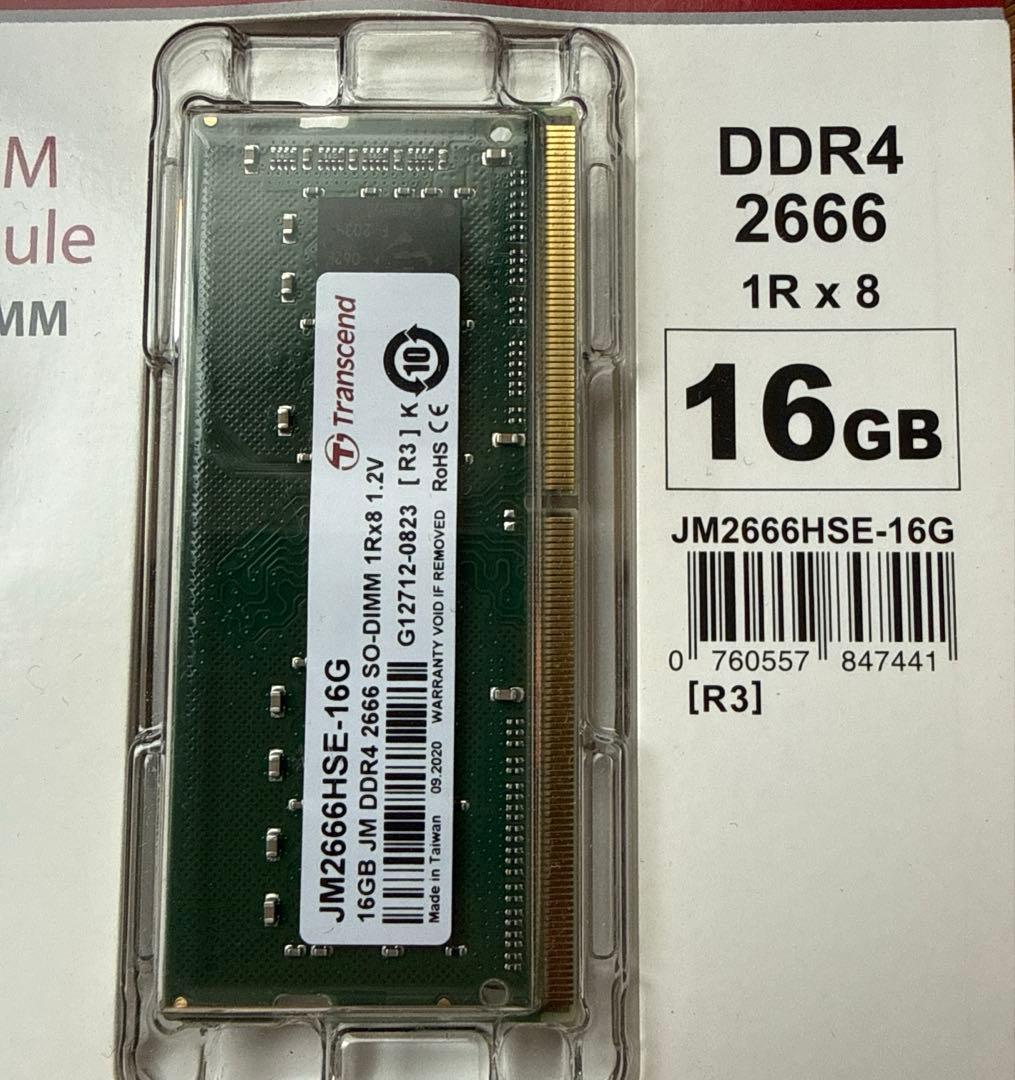DDR4-2666 16GB トラセンドジャパン