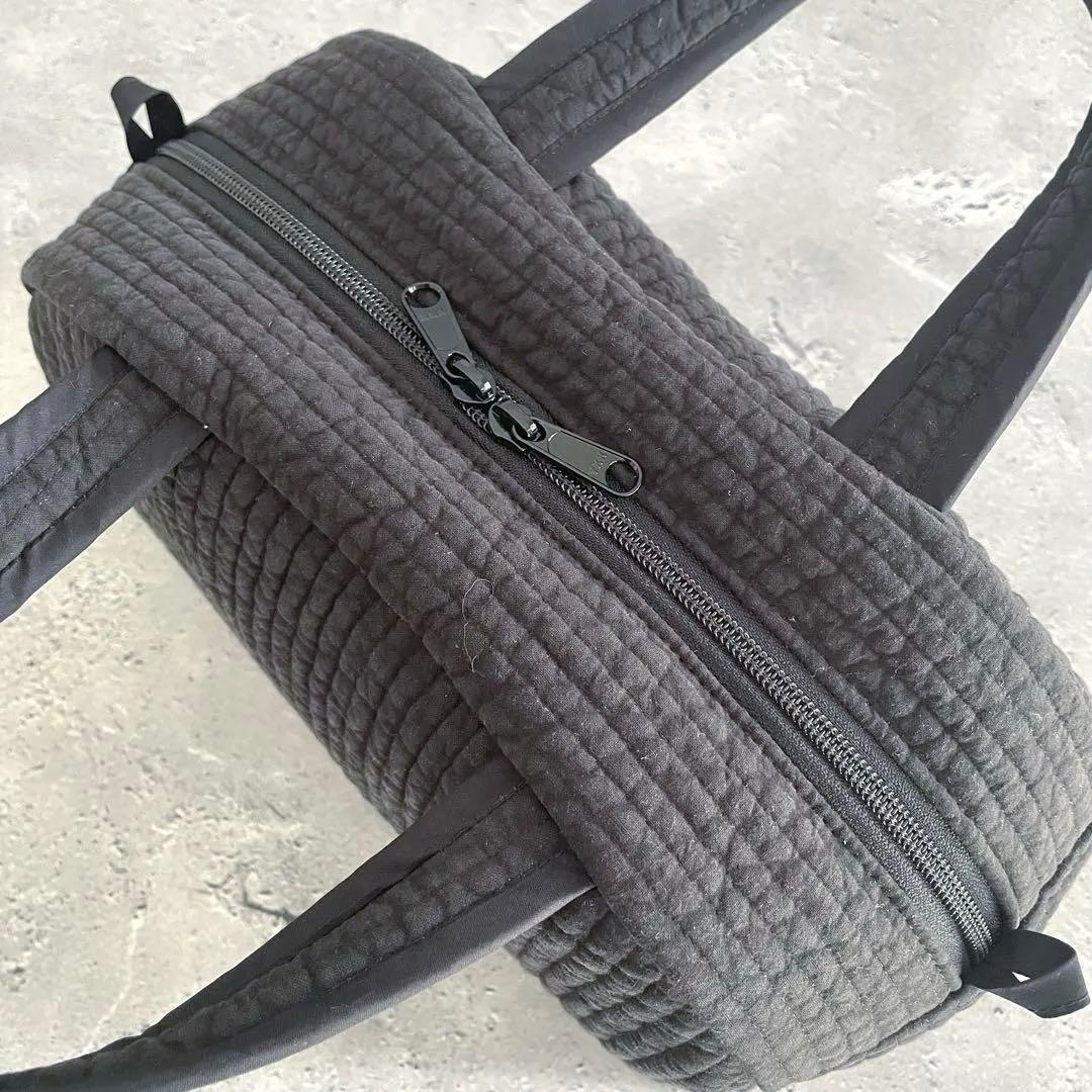 ボストンバッグ ヌビバッグ　ブラック　ハンドメイド
