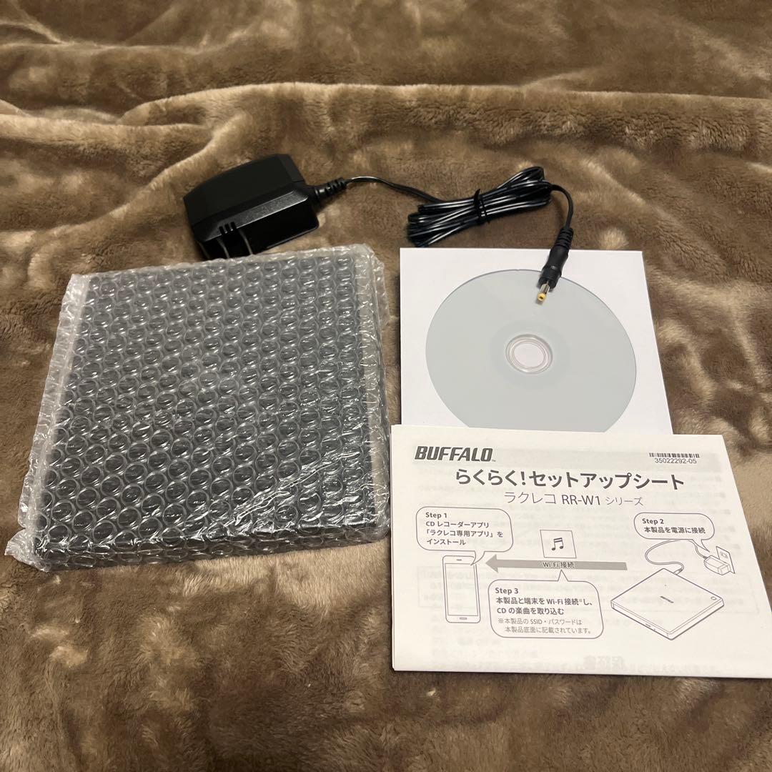 BUFFALO RR-W1-BK スマートフォン用CDレコーダー（ブラック）