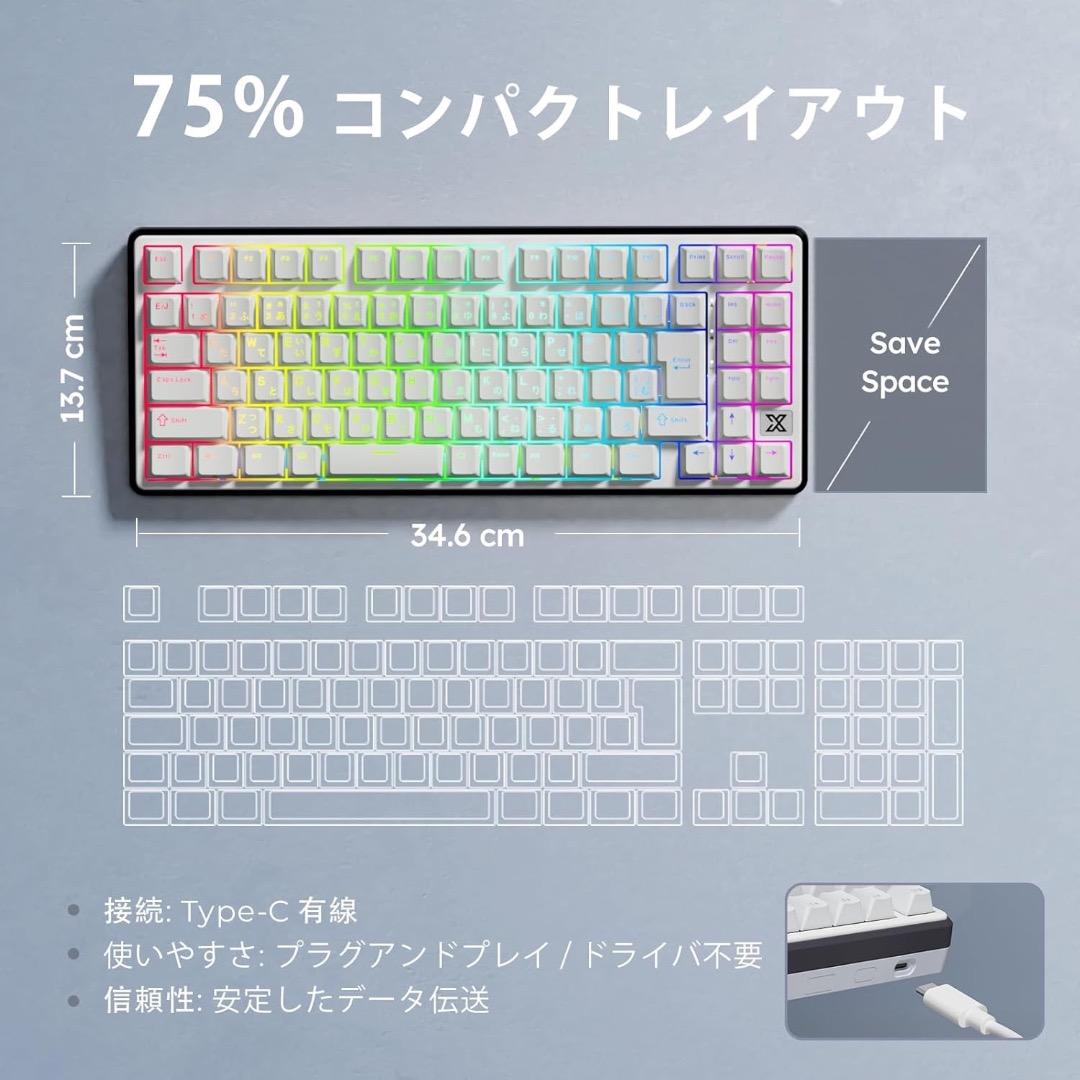 RK  KLUDGE X87 ゲーミングキーボード
