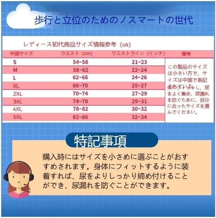 [vojefeb] メンズ失禁パンツ 尿バッグ付き 洗える漏れ防止ブリーフ M