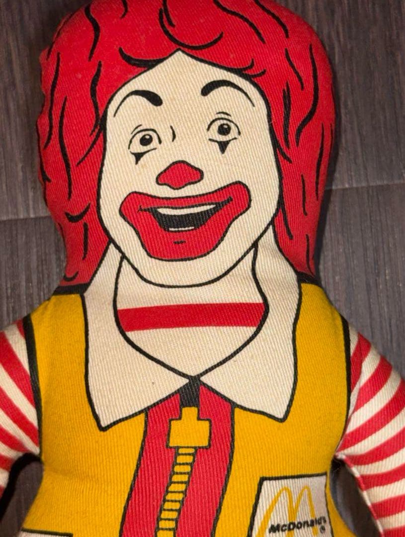 ヨーロッパ マクドナルド ロナルド ぬいぐるみ ヴィンテージ アメトイ