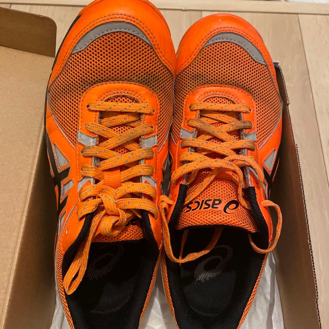 ASICS ランニングシューズ オレンジ