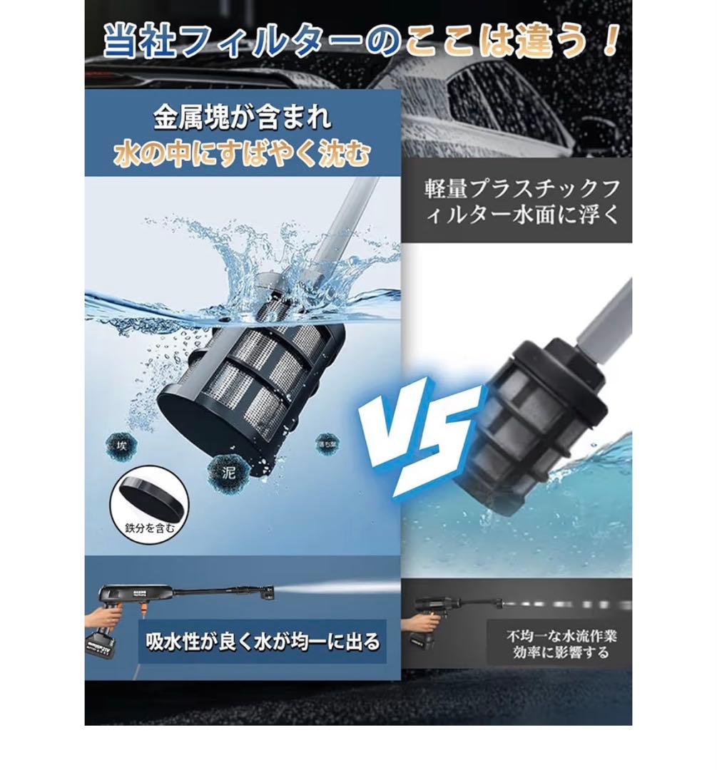 高圧洗浄機 コードレス 充電式 家庭用 洗車