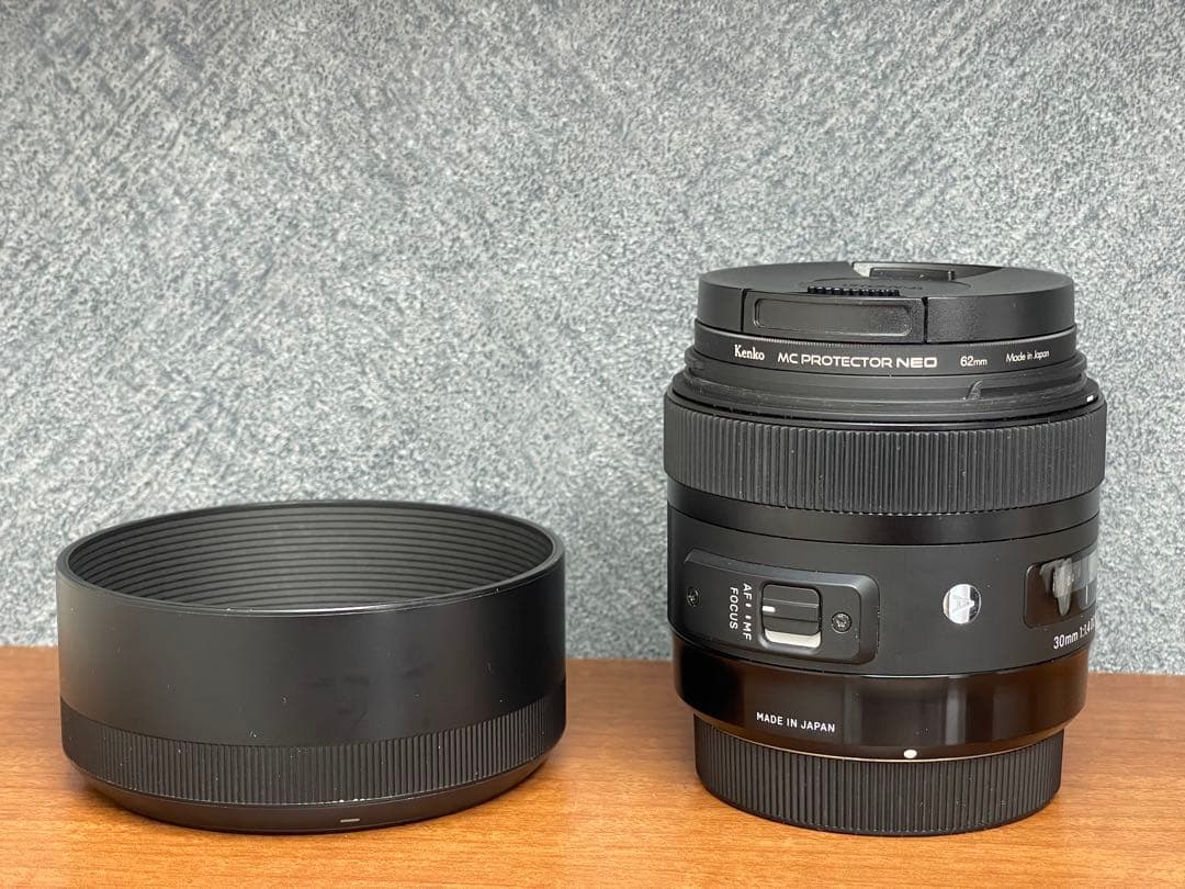 SIGMA 30mm F1.4 DC HSMキヤノンEFマウント 保護フィルタ付