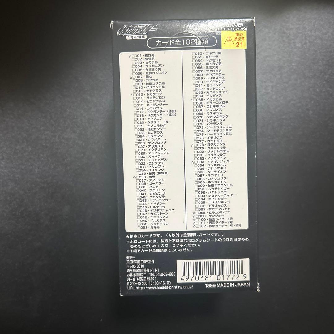 仮面ライダー 1号・2号 ホビーエディション HOBBYEEDITION BOX