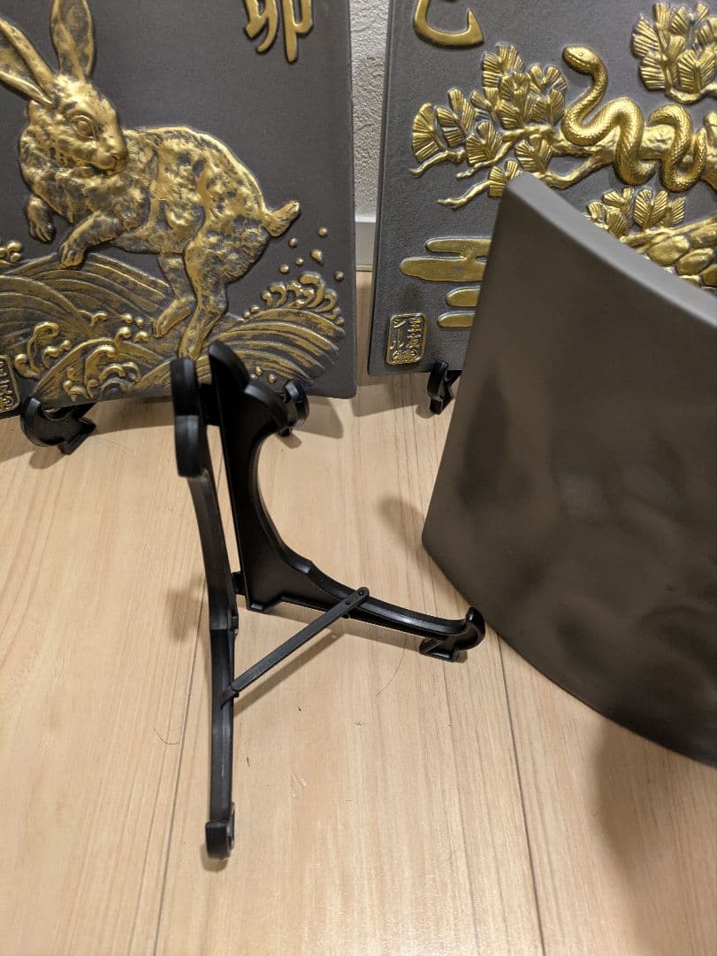 丙午瓦 干支瓦 置物 飾り Zodiac Roof Tile縁起物 瓦 置物