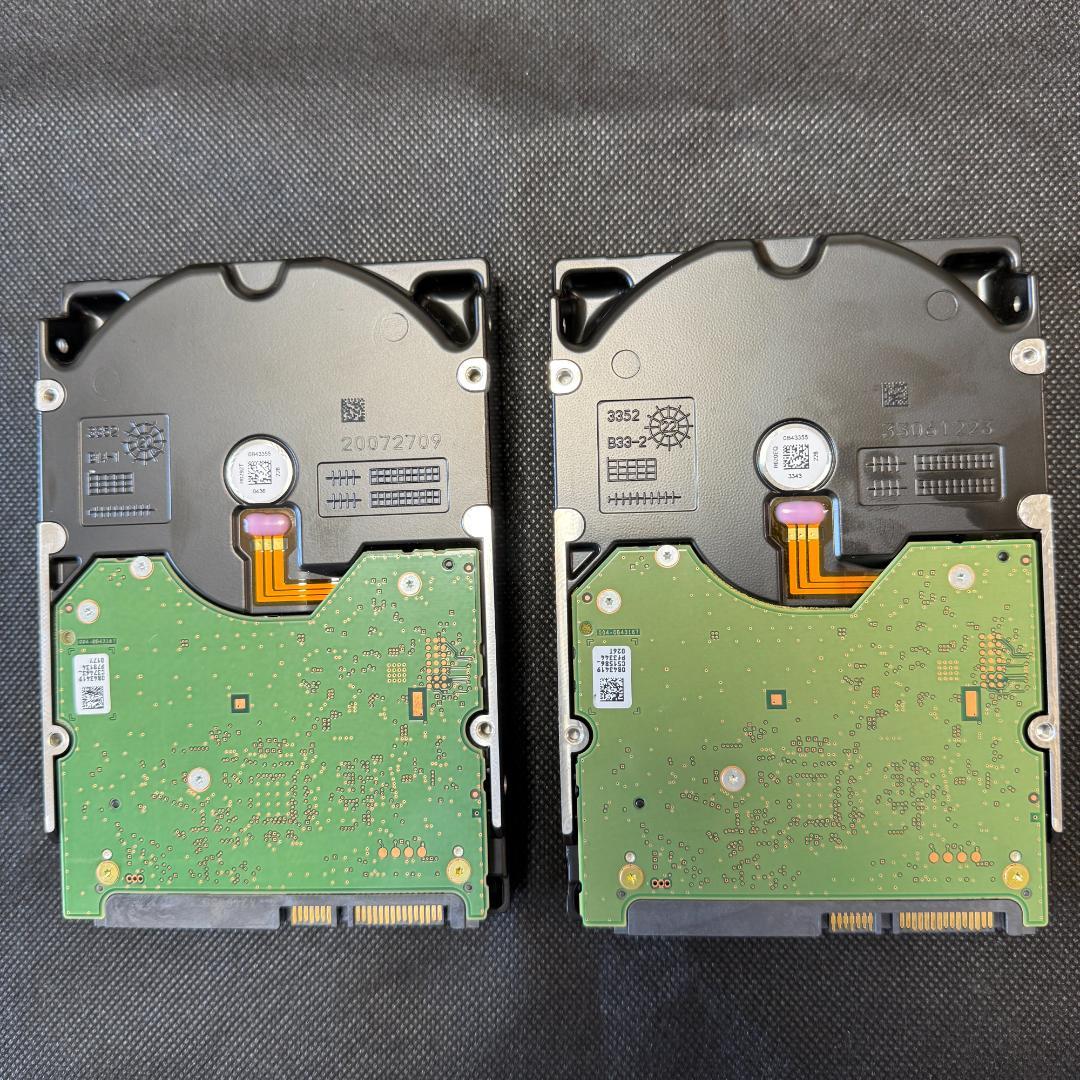 【美品】WD Red Plus 10TB 内蔵型 3.5インチ HDD × 2台