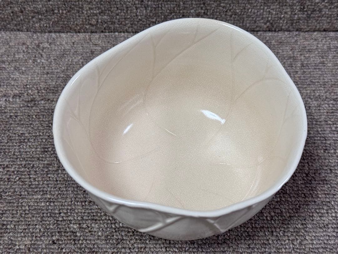 燦光窯 蓮葉 茶碗 井川和夫 造