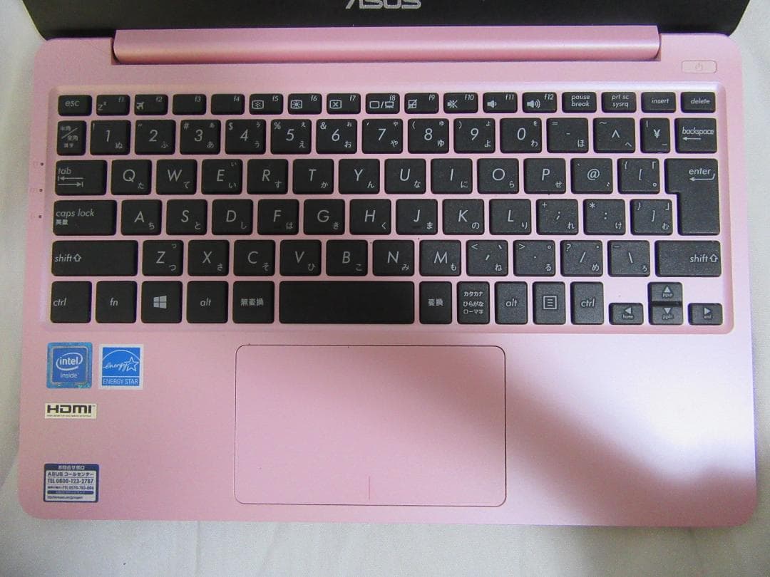 【動作OK・初期化済】ASUS ノートPC ピンク QCNFA425 付属品付