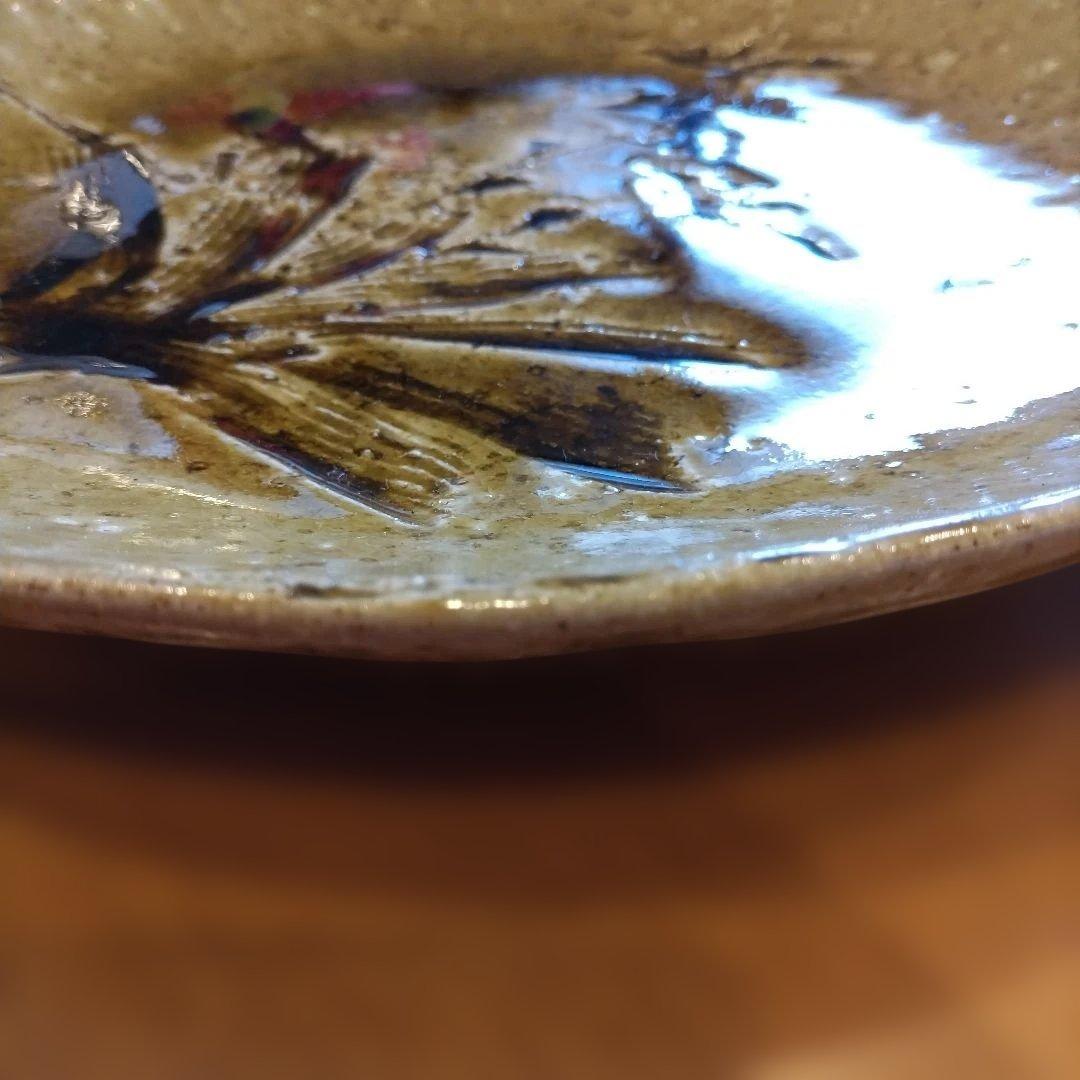 加藤敬也 作 黄灰釉大皿 31.5cm 共箱・栞付 【未使用品】