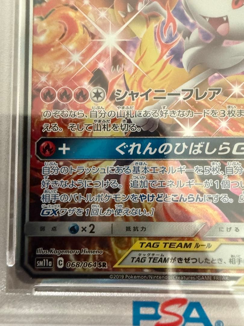 PSA10リザードン＆テールナーGX SA