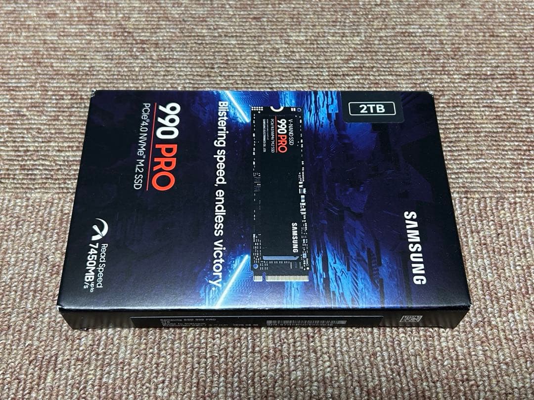 未使用 Samsung 990 PRO m.2 NVMe SSD 高速