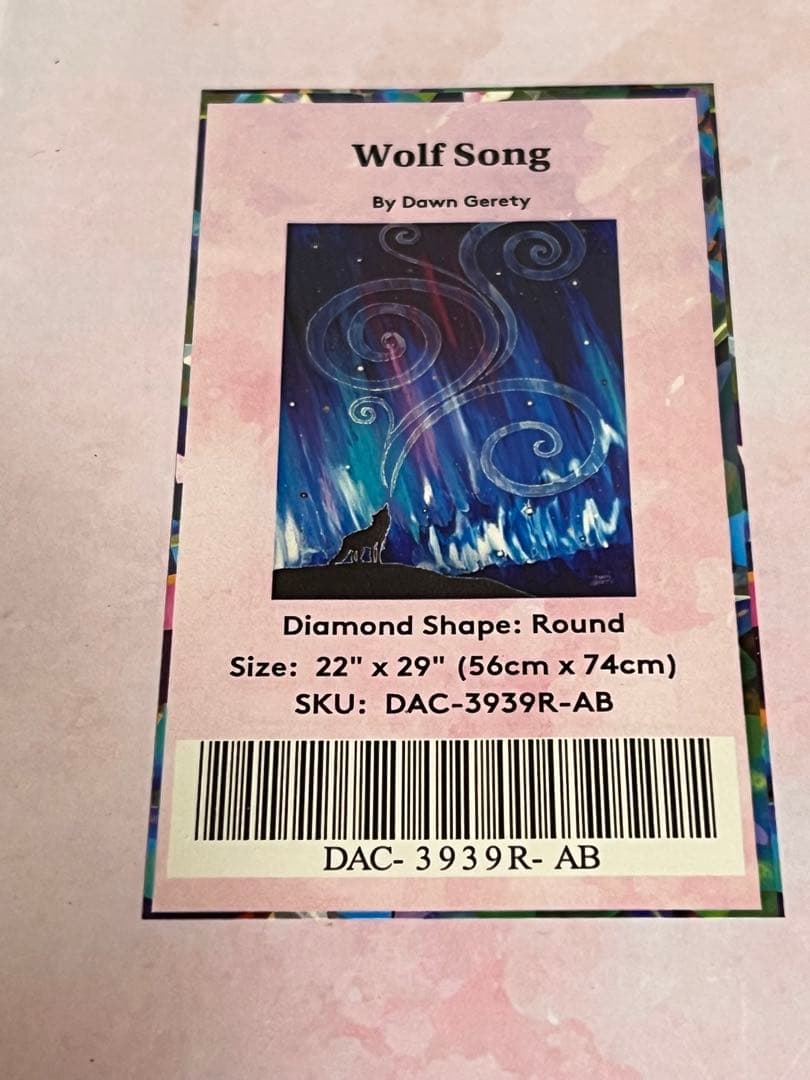 ダイヤモンドアートクラブ　DIYダイヤモンドアートキット Wolf Song