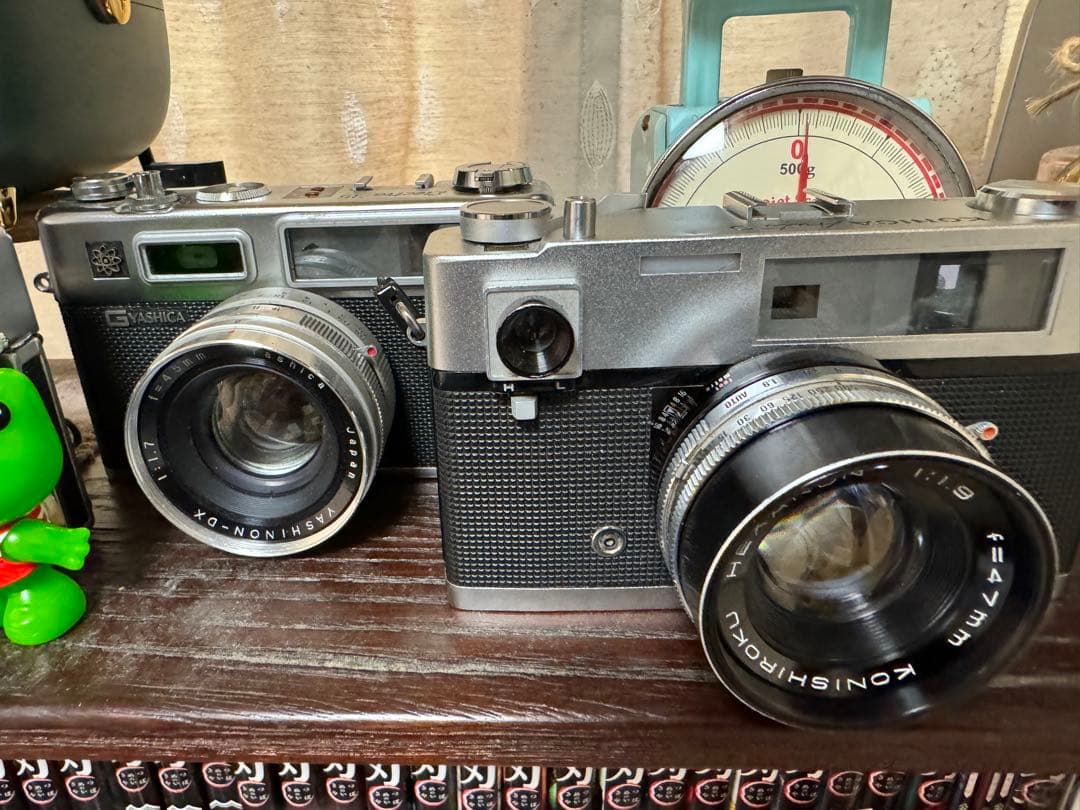 カメラ　インテリア　ジャンク品　3台セット　MINOLTA ヤシカ　コニカ
