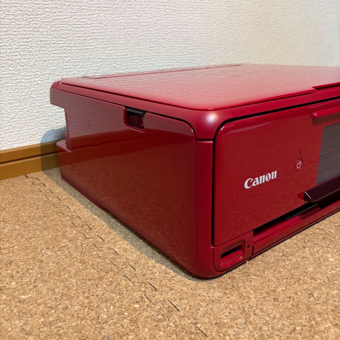 【美品】総印刷480枚！インク新品！Canon プリンター TS8130 レッド