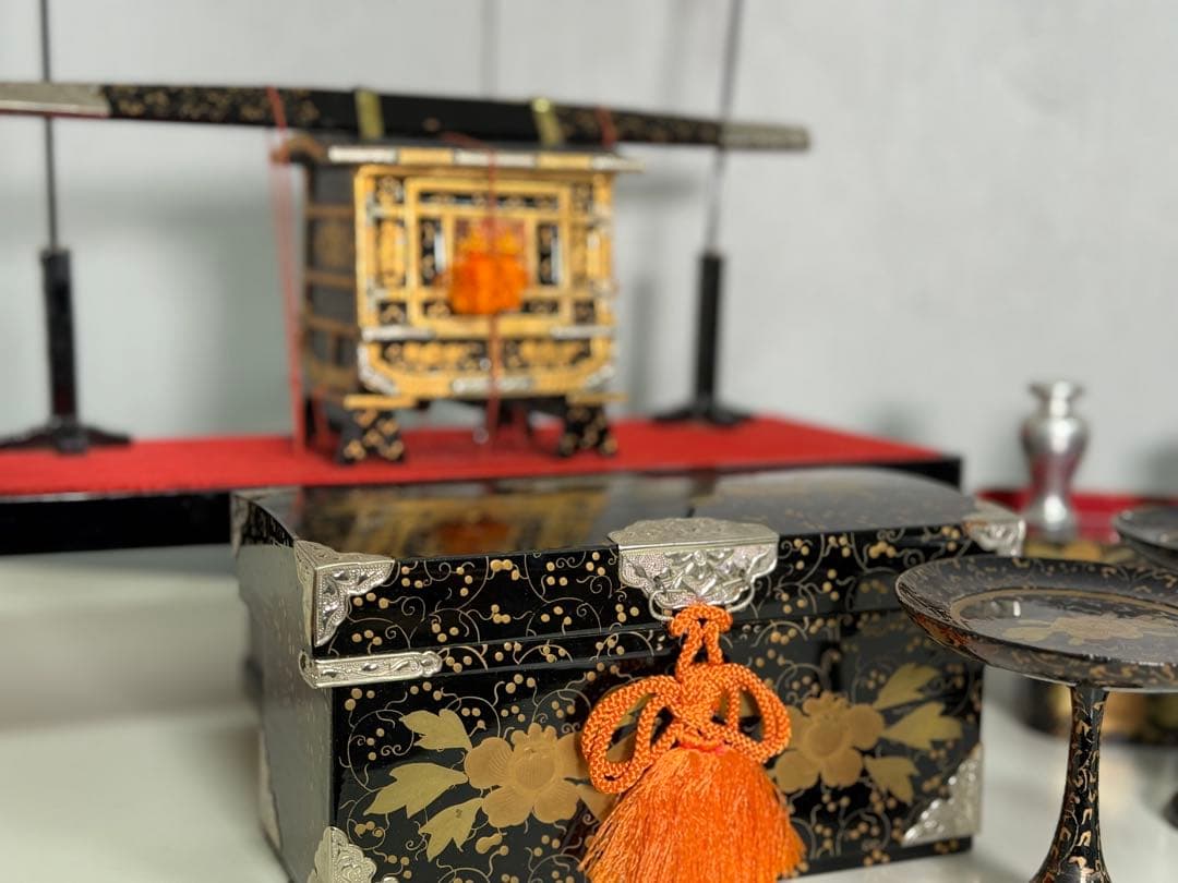 大）昔の雛道具まとめて 昭和玩具 木製