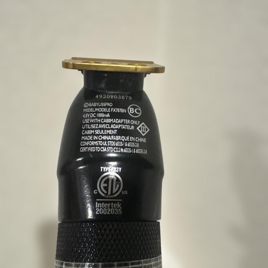 新品未使用　BaByliss pro BLACK FX FX787BN トリマー
