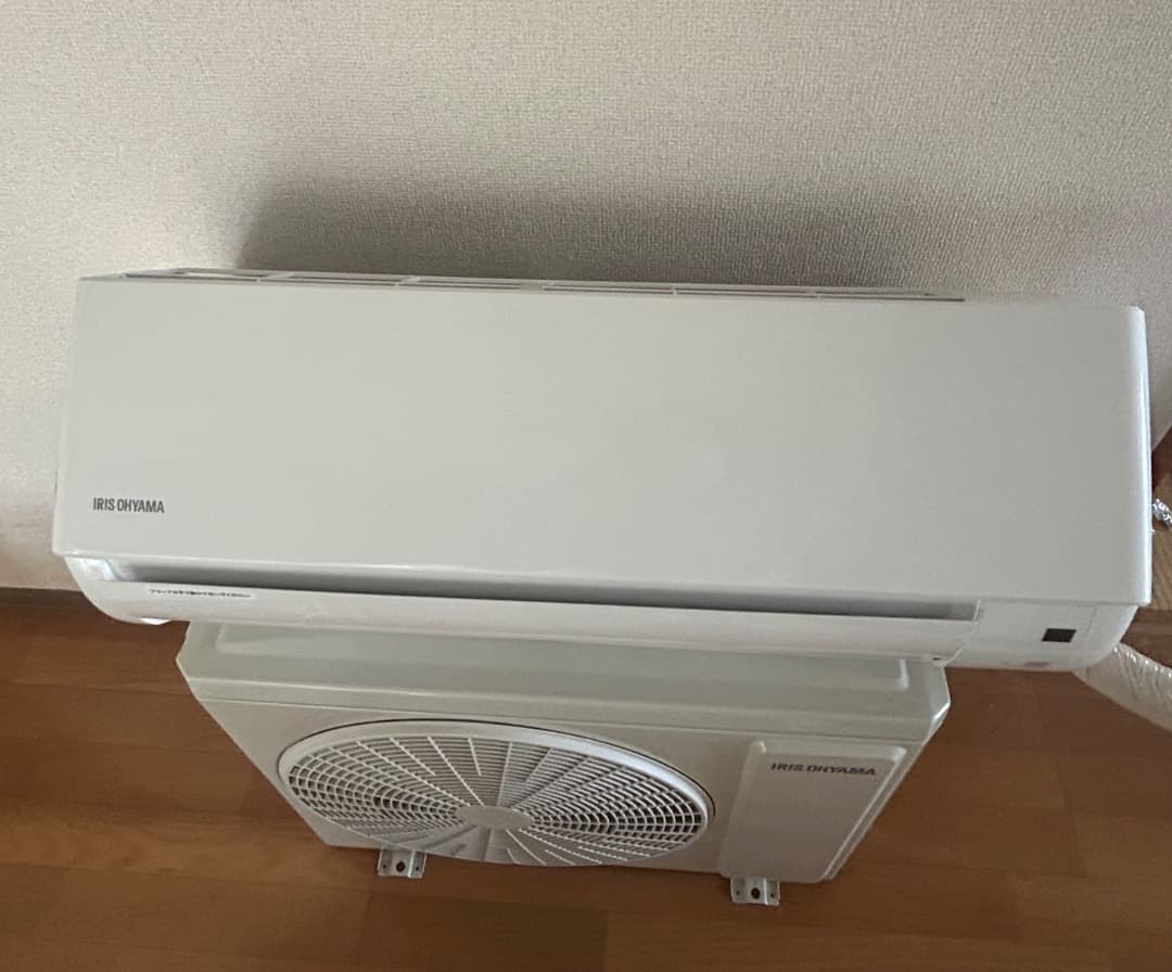 アイリスオーヤマ6畳ルームエアコン本体室外機リモコン2021年IHF-2205G