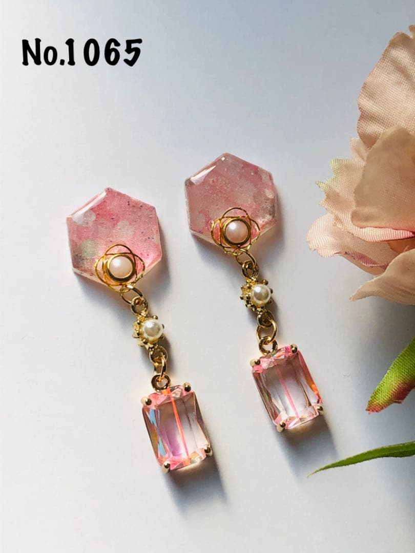桜柄 ピアス イヤリング