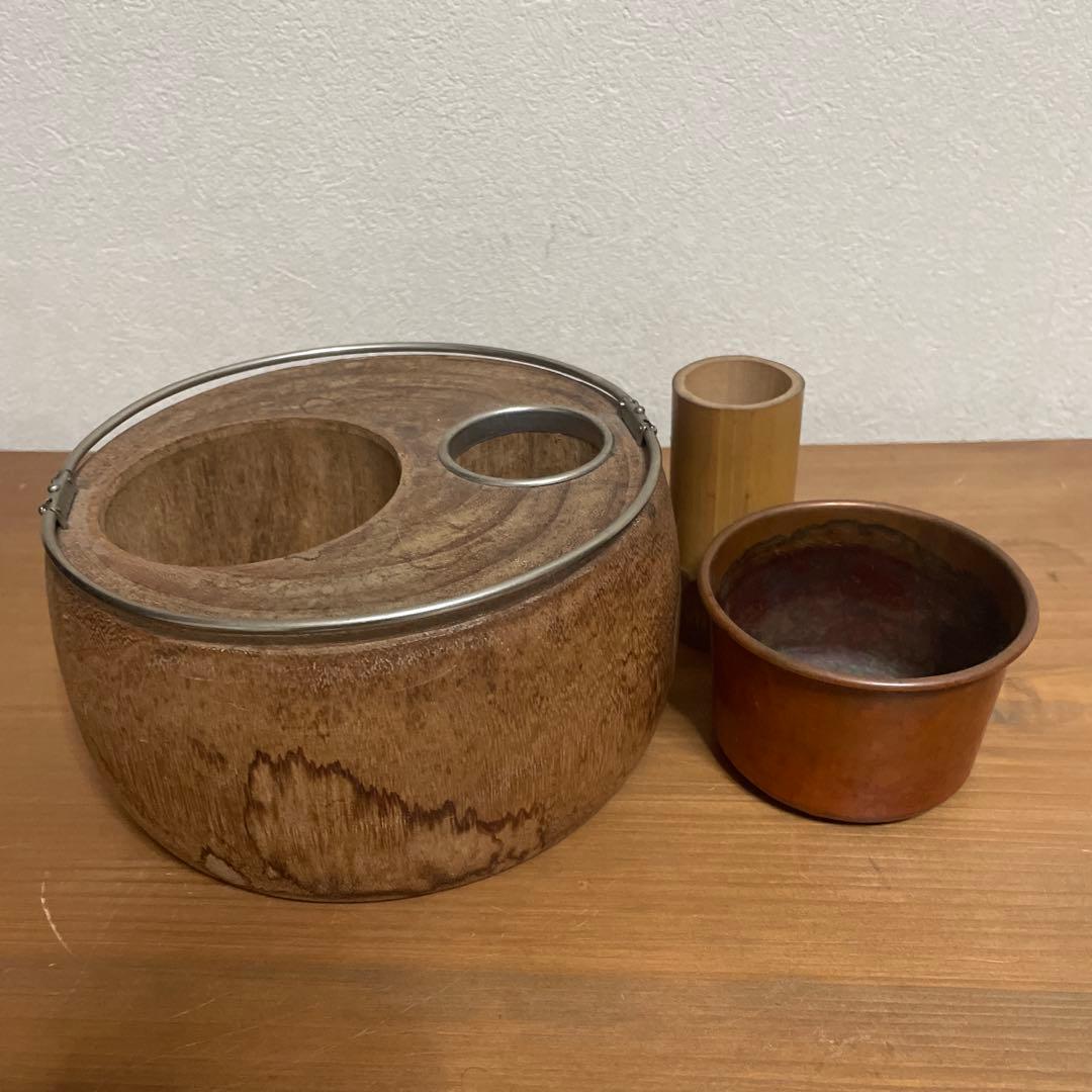 【昭和レトロ・アンティーク骨董】煙草盆　火鉢