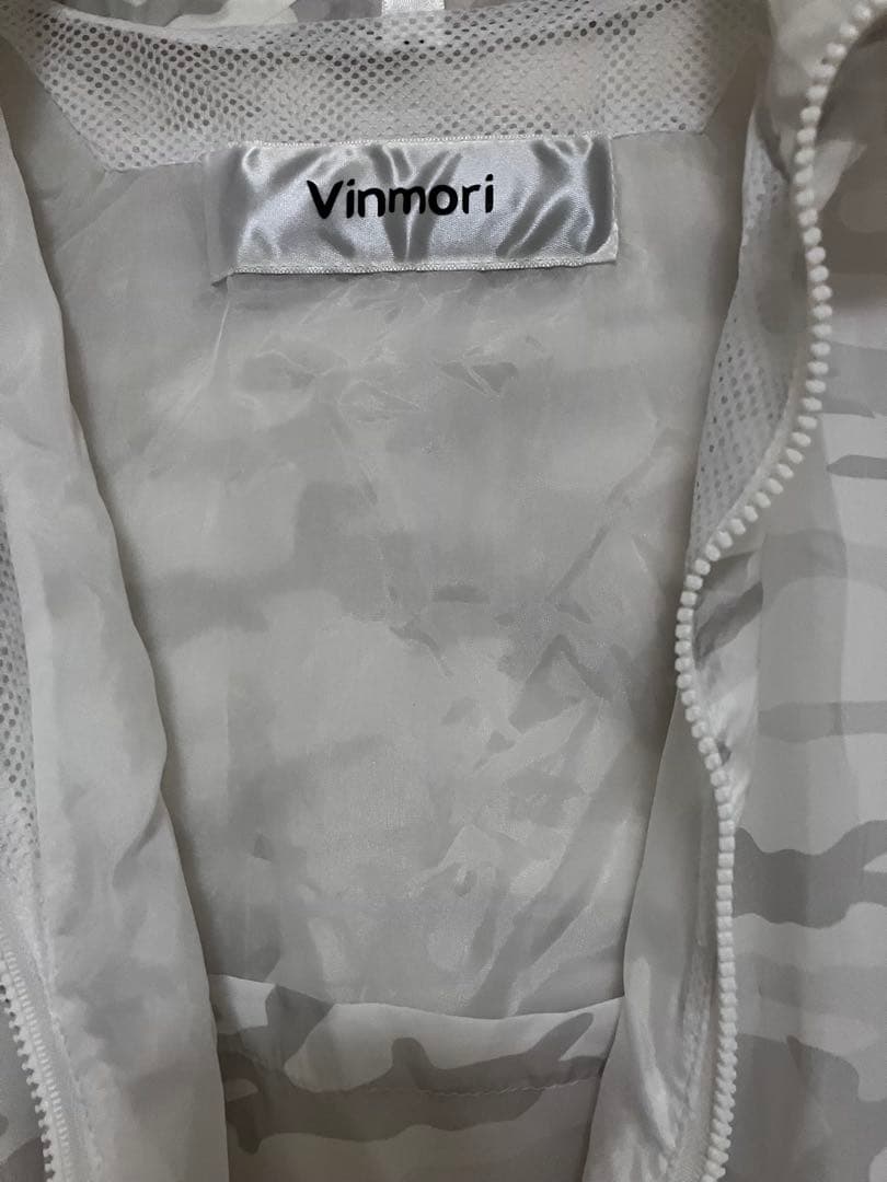 Vinmori ホワイト迷彩　空調服ファン４個 バッテリー付き