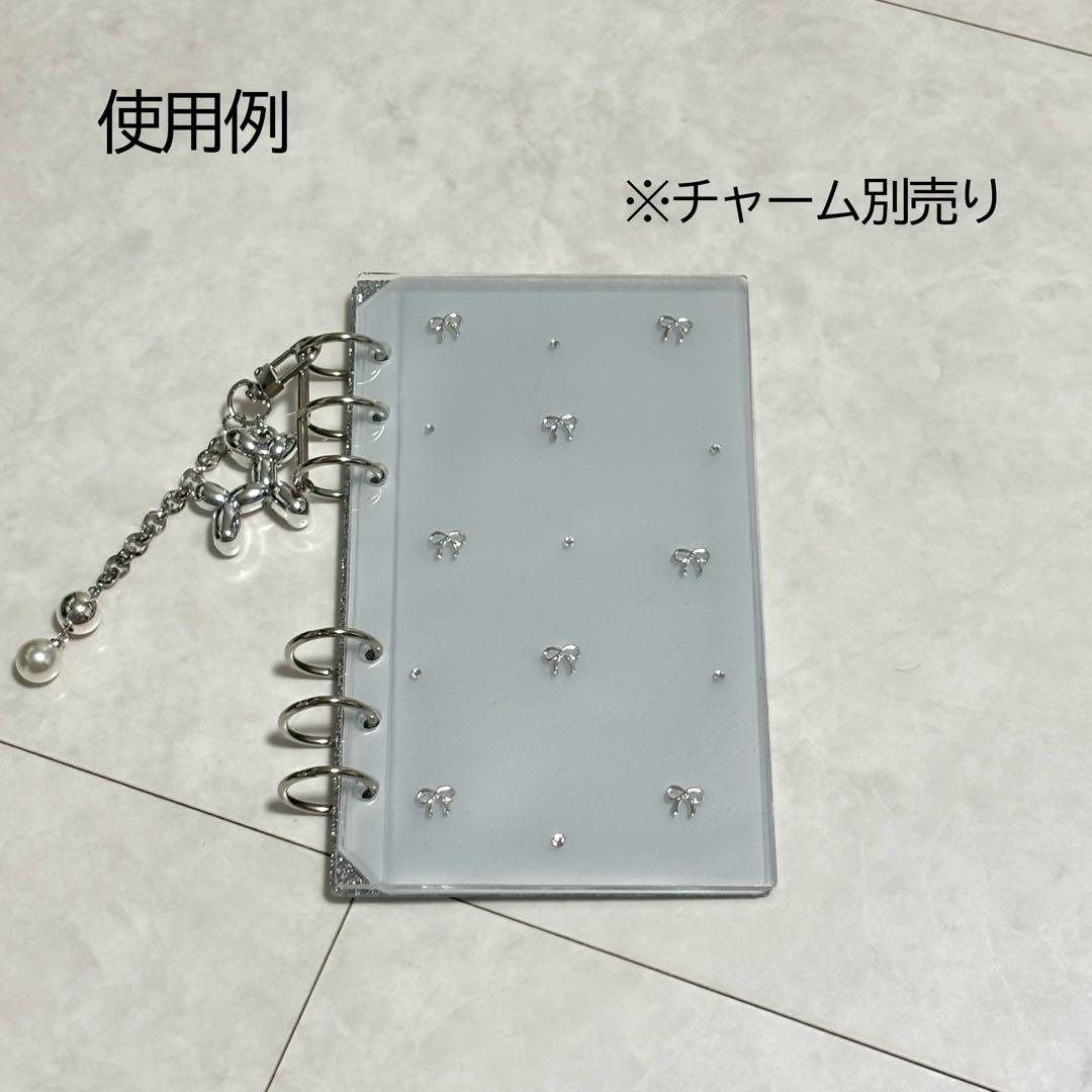 ✨milmil ✨A6 アクリルレジンバインダー　リング付き×2セット
