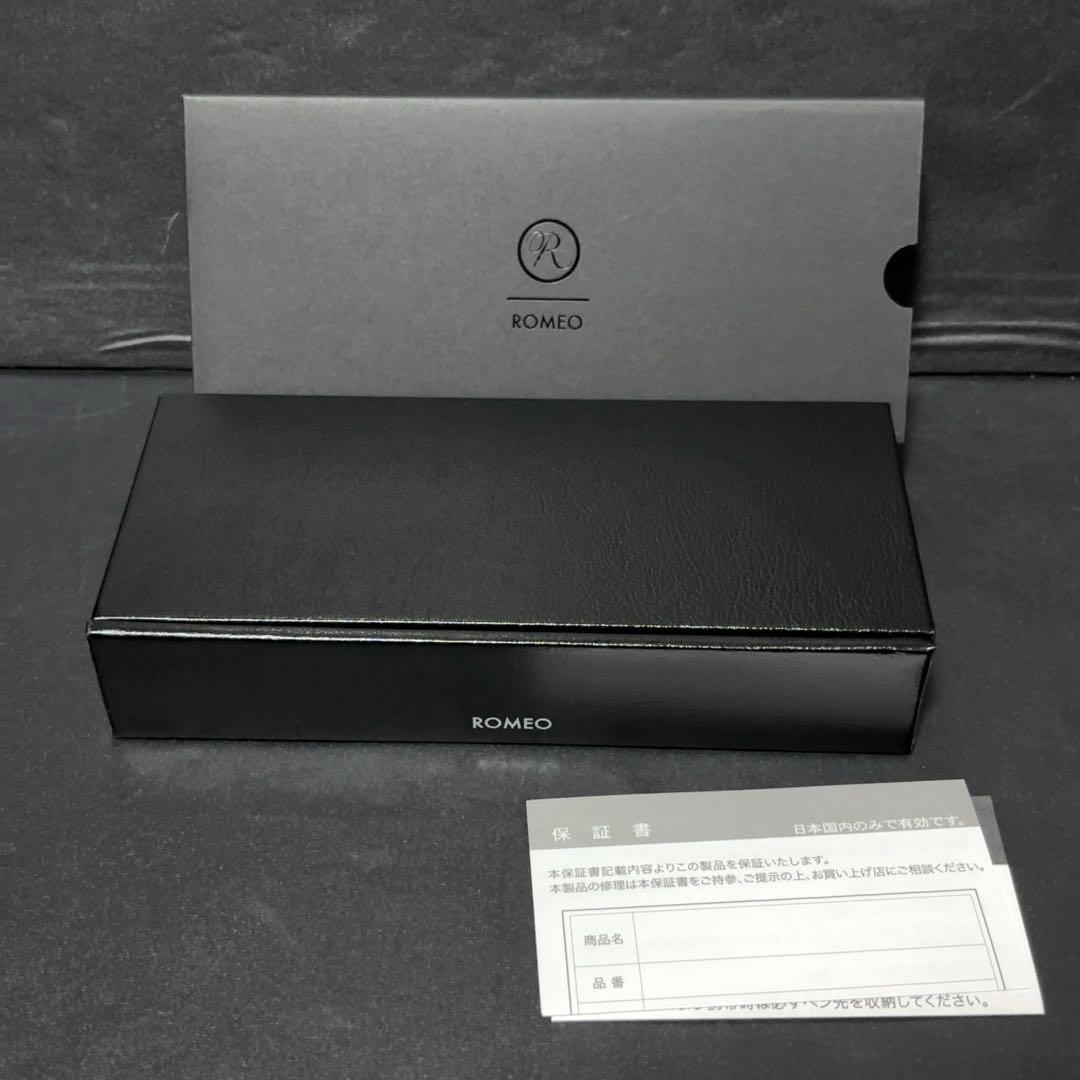 新品未使用 ROMEO No.3 五大陸 別注 太軸ボールペン グレーブラウン