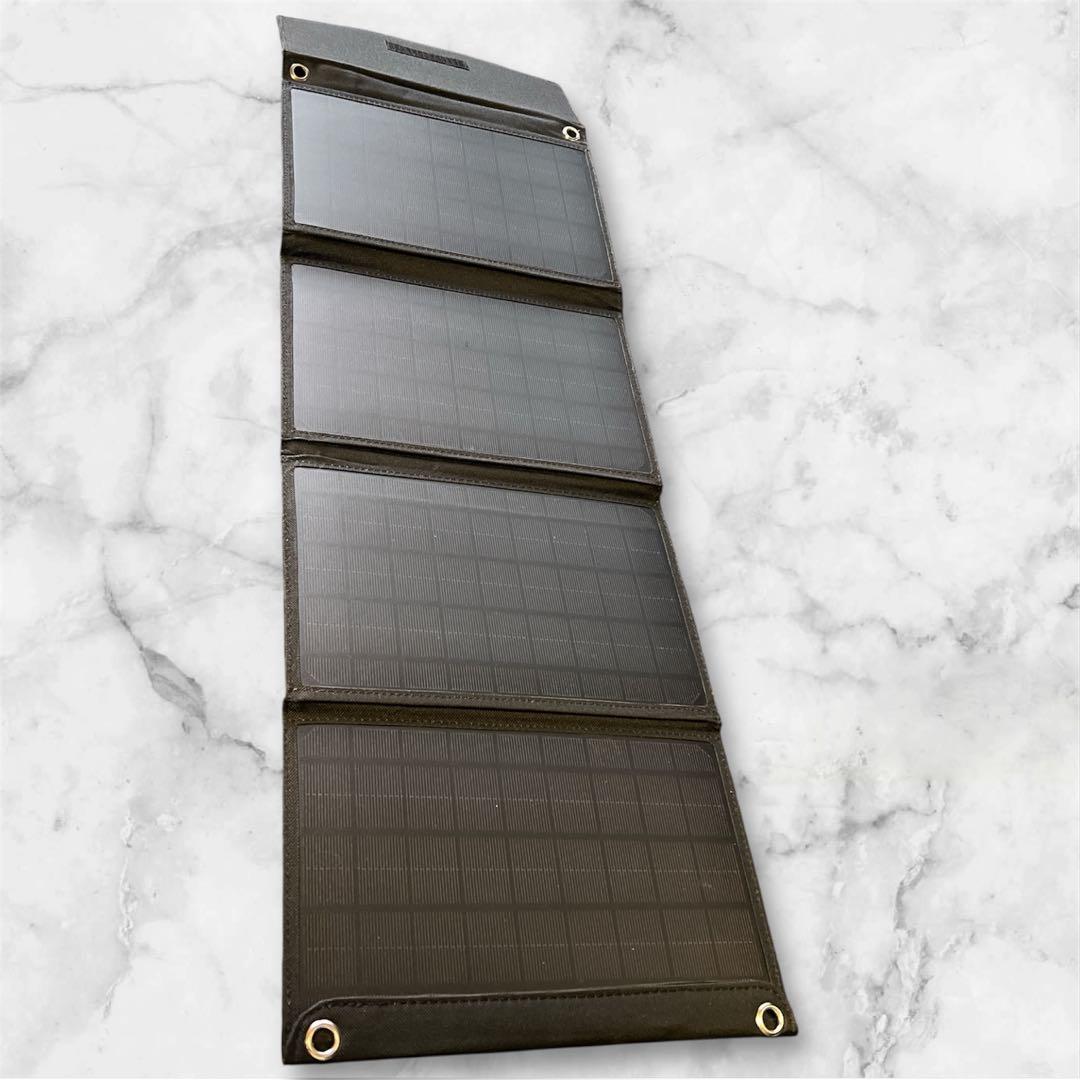 ⭐️ソーラーパネル 30W 小型 太陽 折りたたみ式 アウトドア キャンプ