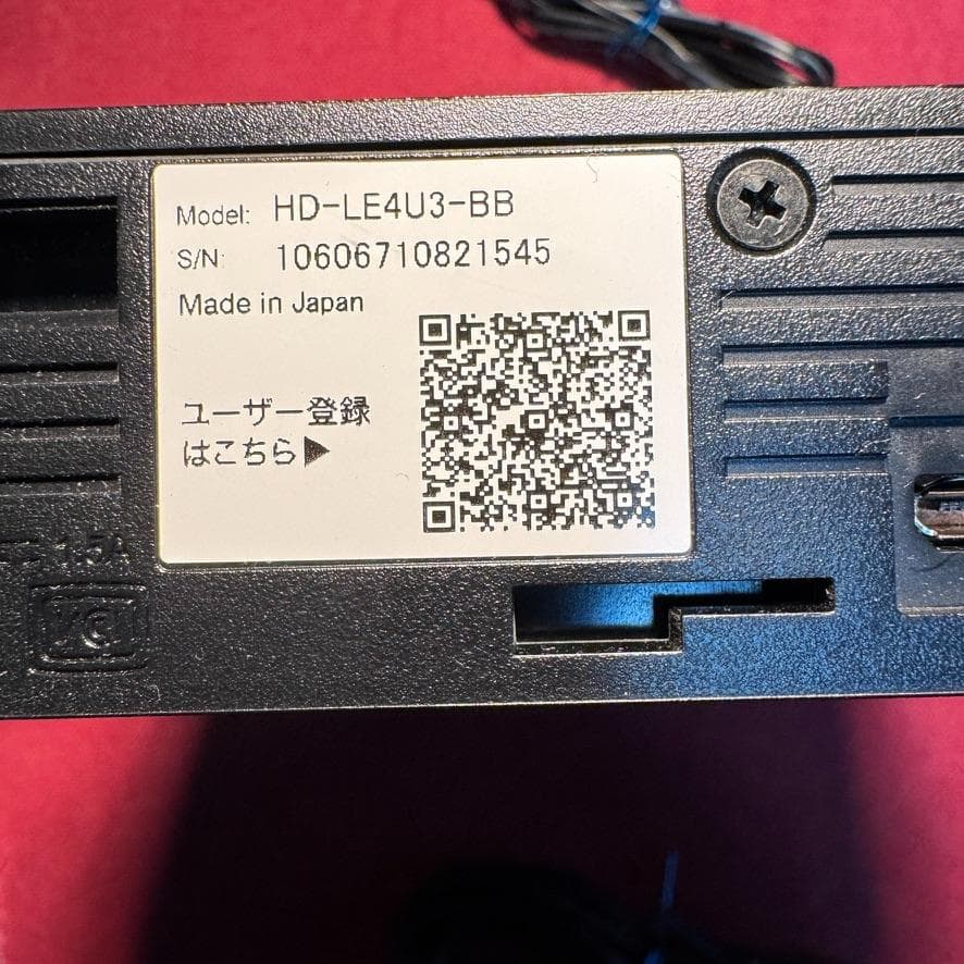BUFFALO HD-LE4U3-BB 外付けハードディスク 4T