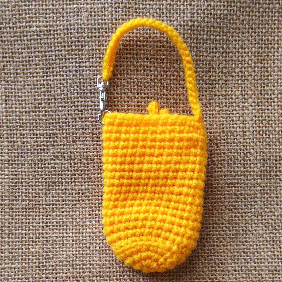 インコ  あみぐるみ ハンドメイド ジェル ホルダー