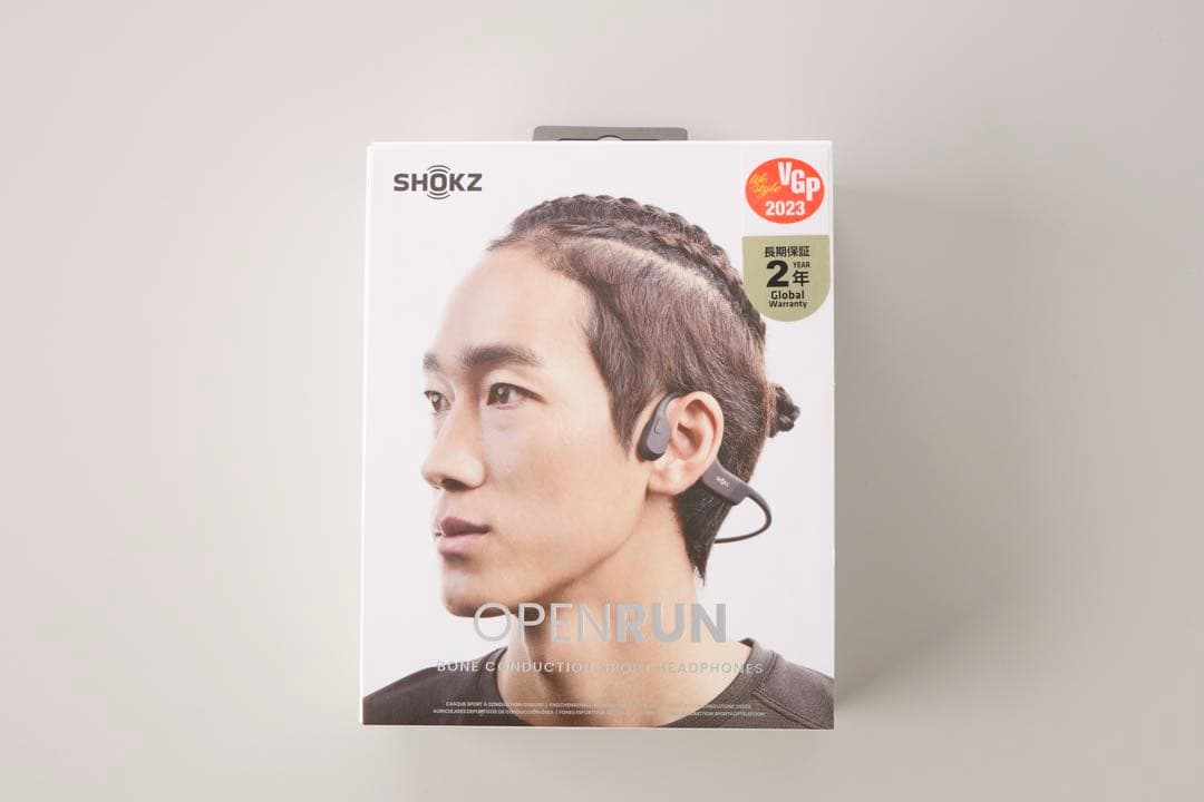 SHOKZ OPENRUN 骨伝導イヤホン ブラック