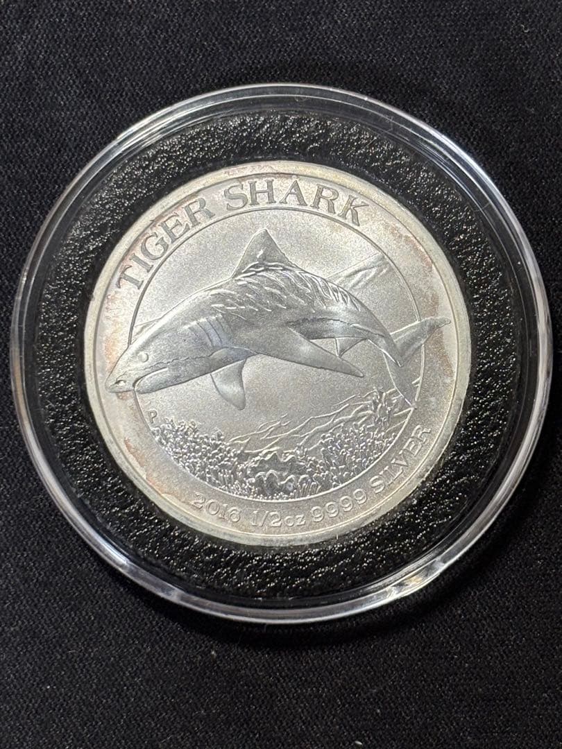 【純銀製】1/2オンス純銀銀貨！実重量15.9g以上！Sv9999！ケース付き！