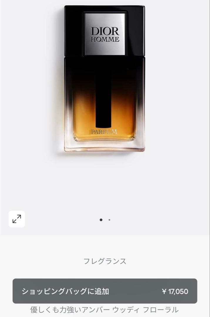 ディオール オム パルファン 50ml 国内正規品　定価17050円 新品
