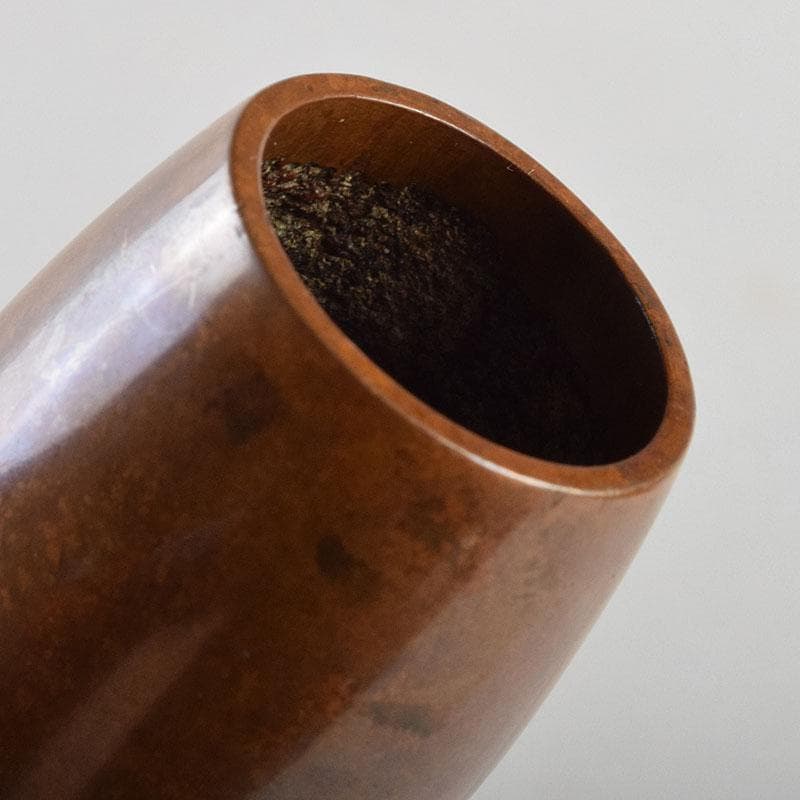 高岡銅器　須賀松園造　蝋型鋳銅　一輪生　花瓶　共箱　M　R9542