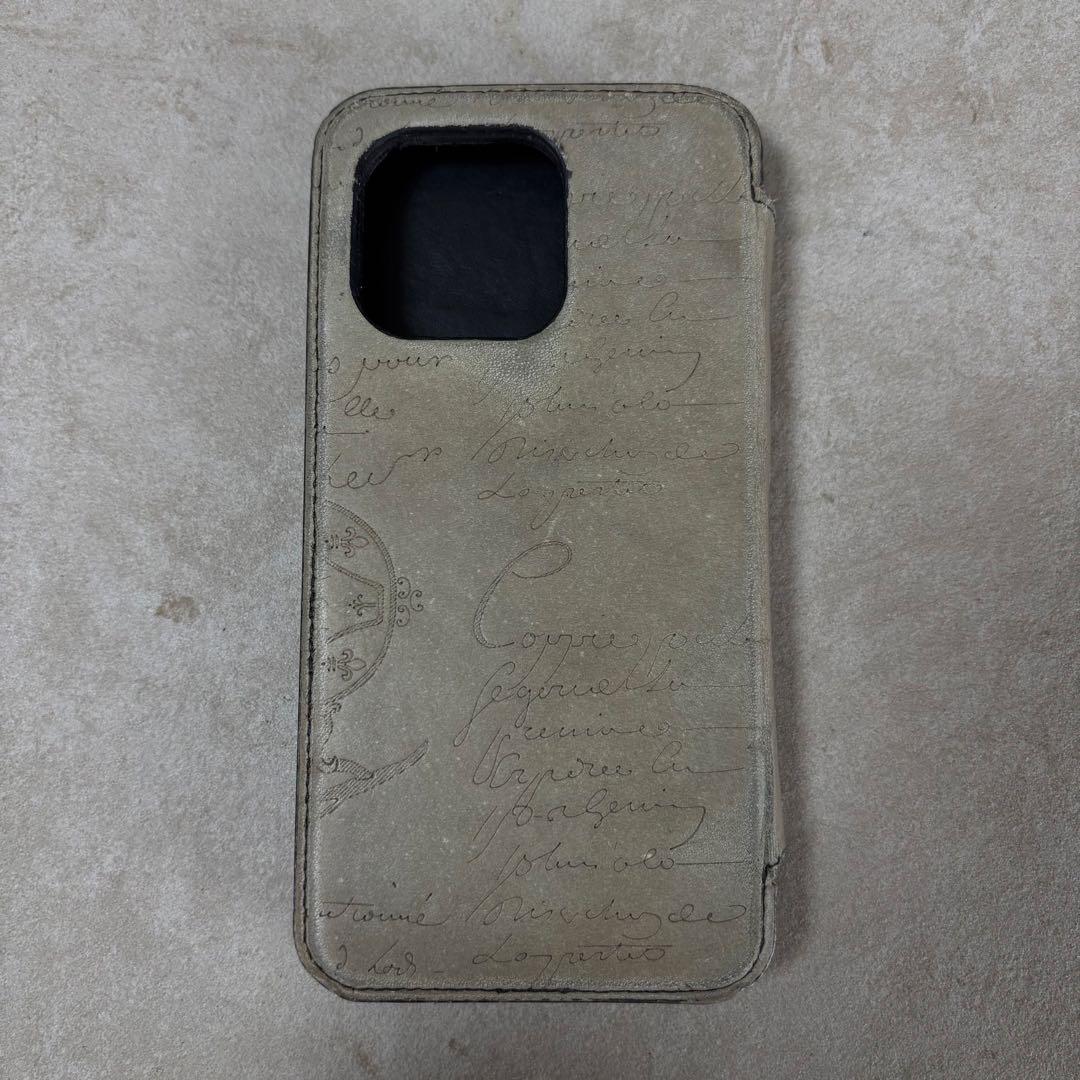【定価約9万円】BERLUTI スクリットレザー iPhone13 Proケース