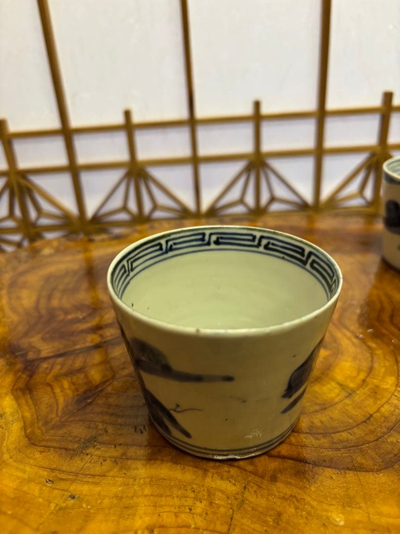 古伊万里　染付　蕎麦猪口　5客セット
