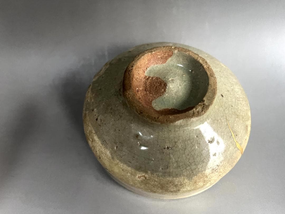 茶碗■瀬戸唐津時代物【最高峰の逸品】江戸期 金継ぎの景色と力強い土見せ 時代物■