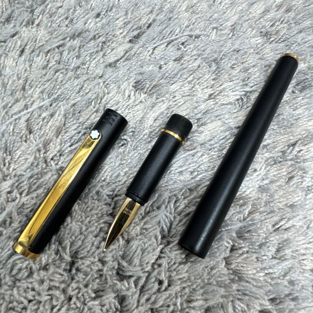 MONT BLANC モンブラン 万年筆 ブラック × ゴールド ホワイトスター