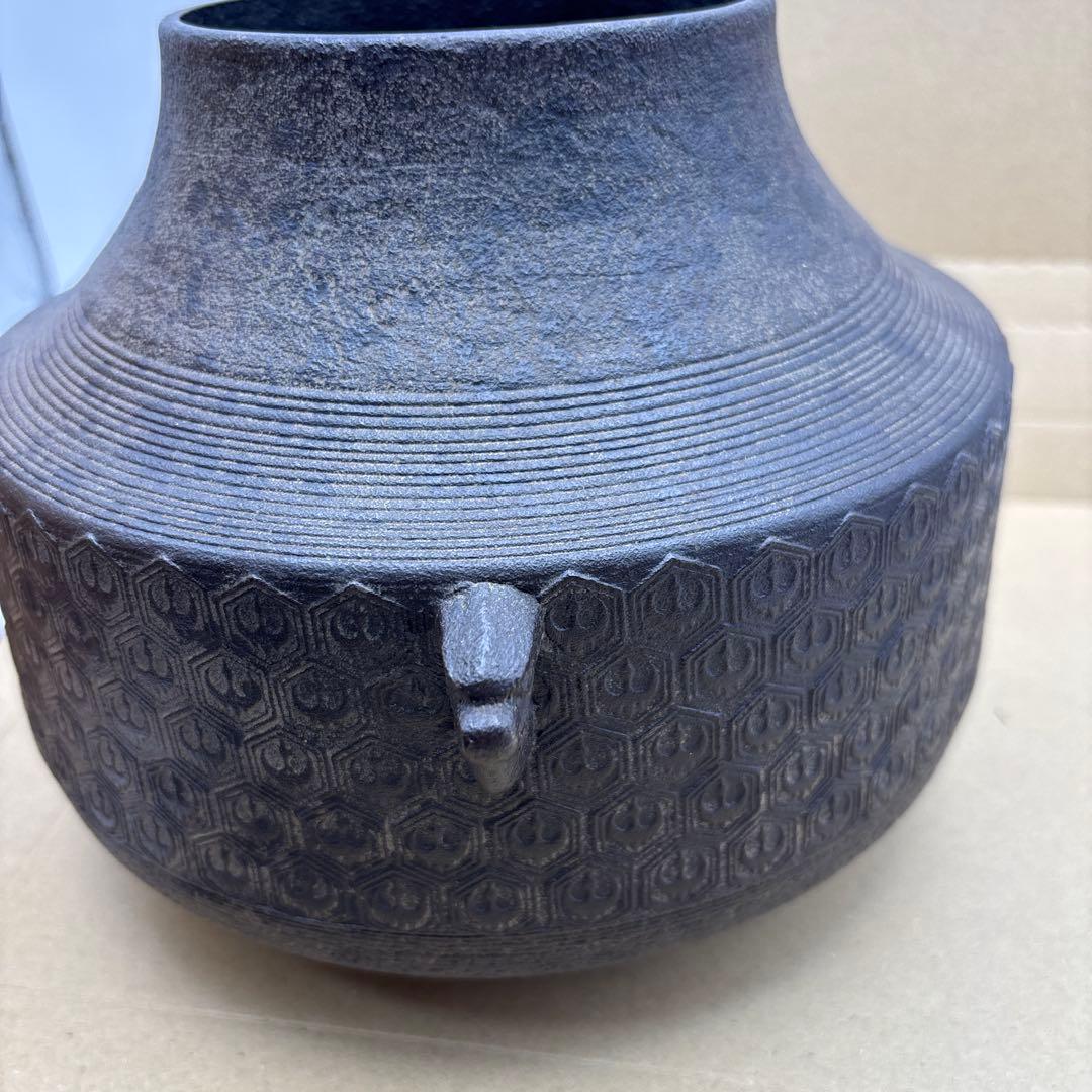 茶道具 釜 亀甲地紋 高橋 敬典 作 釜