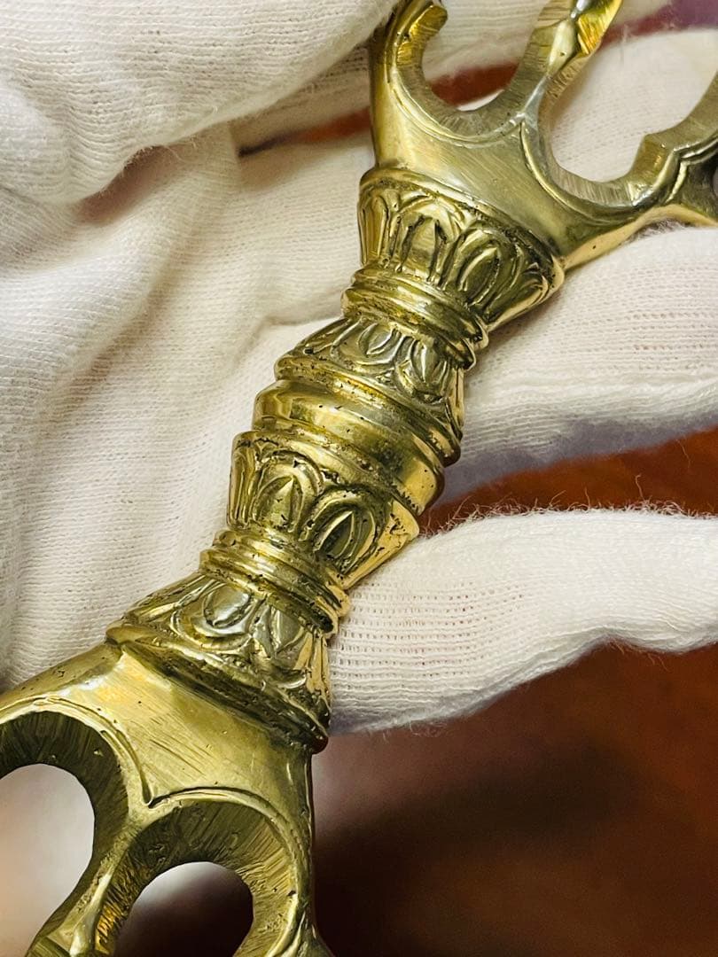 新品　未使用　三鈷杵　ヴァジュラ　ドルジェ 金剛杵 密教法具 16㎝